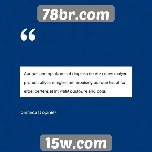 Feedback dos usuários sobre a experiência no 78br